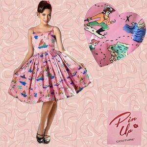 🪝Off The Hook - Neverland Jenny Dress Micheline Pitt Pinup Couture L